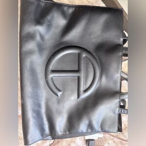 Black Embossed TELFAR Logo Tote Bag